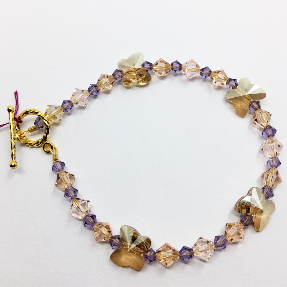 Handmade Swarovski crystal bracelet
